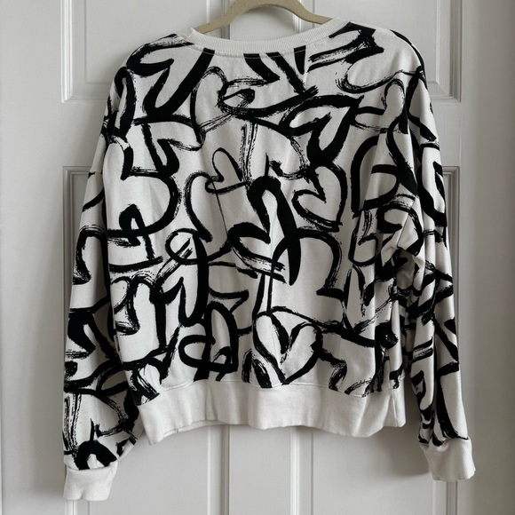 Anthropologie Maeve Heart Printed Sweater - Picture 6 of 8